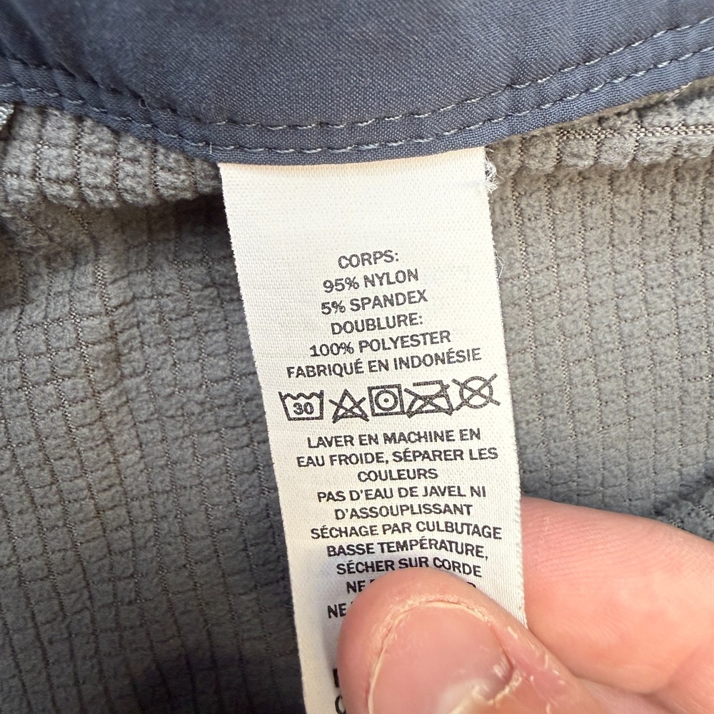 LL Bean Cresta Pants Fleece Lined Men 33x34 Blue Gray Cargo Hiking Outdoor Chore - Picture 5 of 10